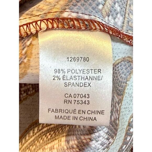 NWOT House of Harlow 1960's Multi Color Disco Print Women's Satin Long Sleeve M - Picture 5 of 9